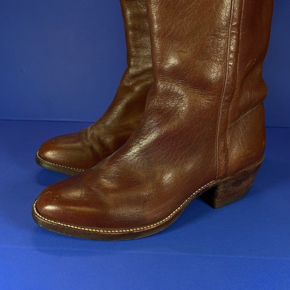 Vintage Kane Gold Label Exclusive‎ 3403 Brown Leather Boots Women’s 6.5 - 7 - Picture 2 of 13